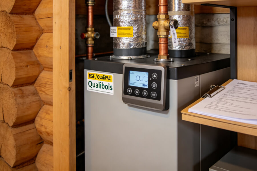 Installation chaudière à granulés avec dossier MaPrimeRénov' — Boëge